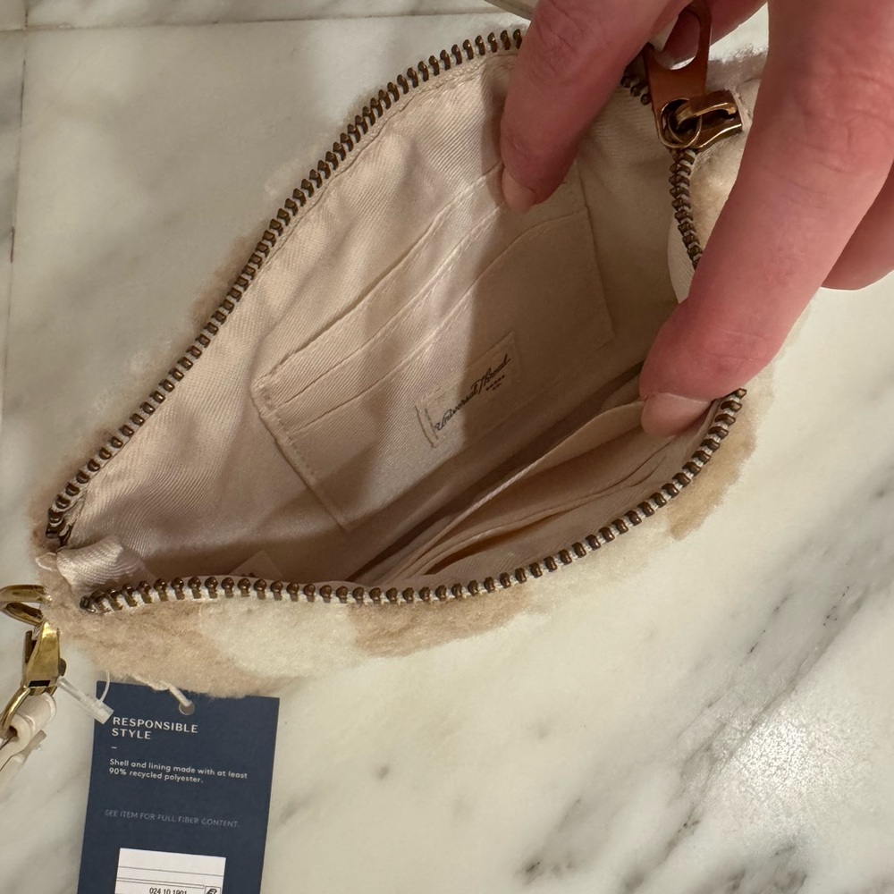 Target Universal Thread Striped Shearling Wristlet nwt - Picture 4 of 4